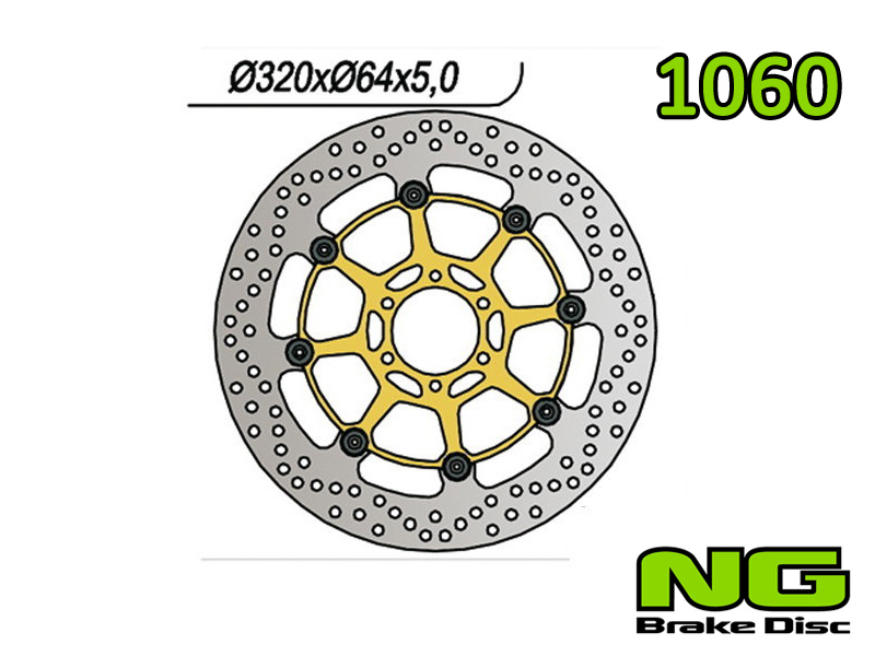 Disco freno anteriore flottante NG Brakes per APRILIA TUONO 660 2020-2024