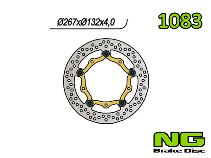 Disco freno anteriore flottante NG Brakes per YAMAHA X MAX 250 2005-2016