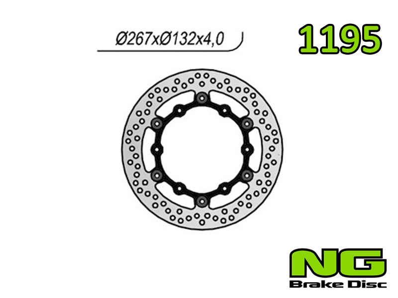 Disco freno anteriore flottante NG Brakes per YAMAHA XJ 600 1984-1993