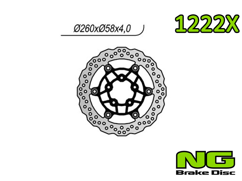Disco freno anteriore flottante wave NG Brakes per KAWASAKI J 300 2014-2020