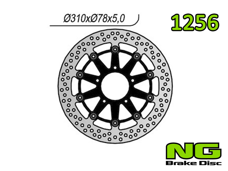 Disco freno anteriore flottante NG Brakes per TRIUMPH TT 600 2000-2003