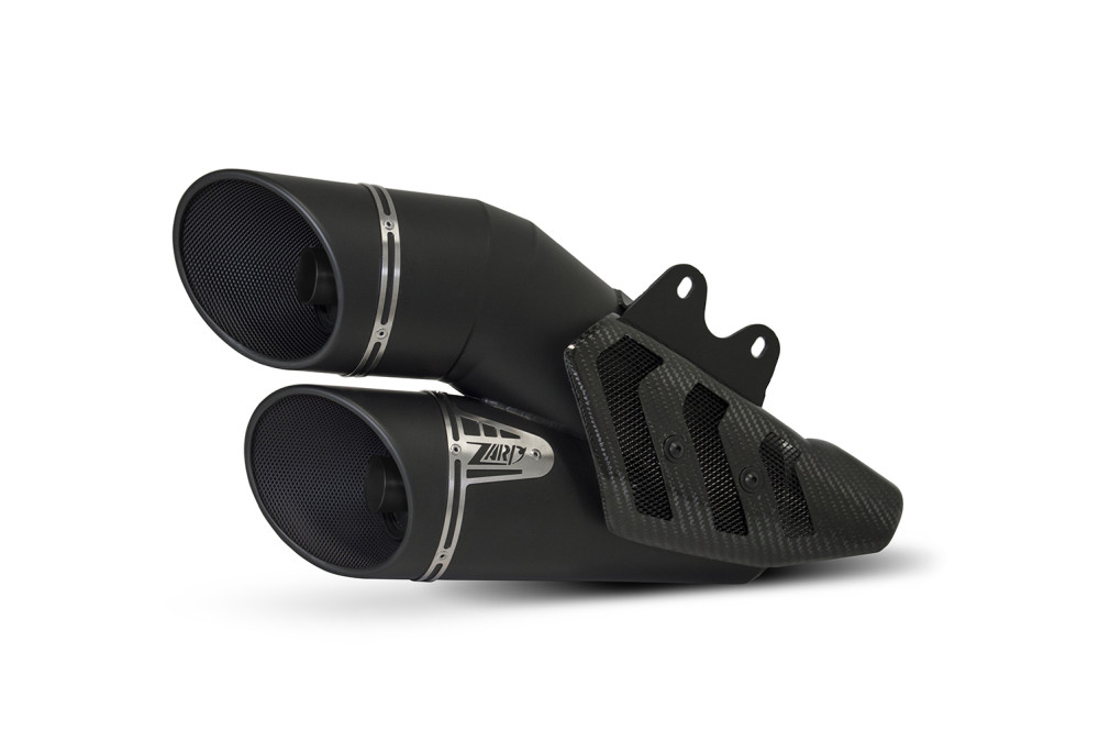 Slip-On Kit Zard 2>1>2 Acciaio Inox Nero Racing per DUCATI XDIAVEL 2016-2020