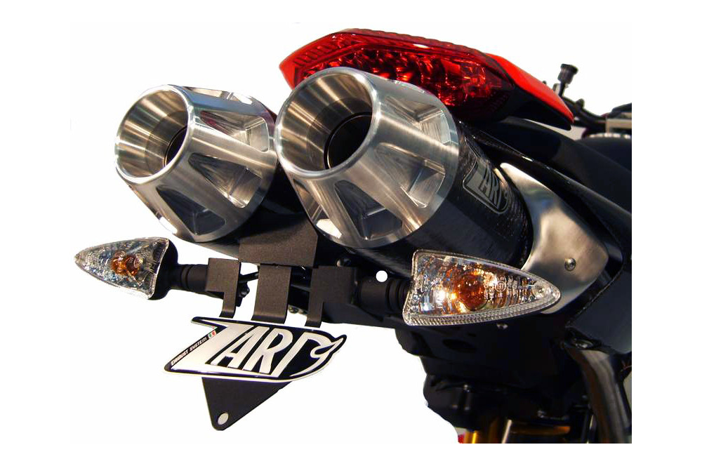 Slip-On Zard "TOP GUN" Acciaio Inox-Carbonio per DUCATI HYPERMOTARD 796 2007-2012