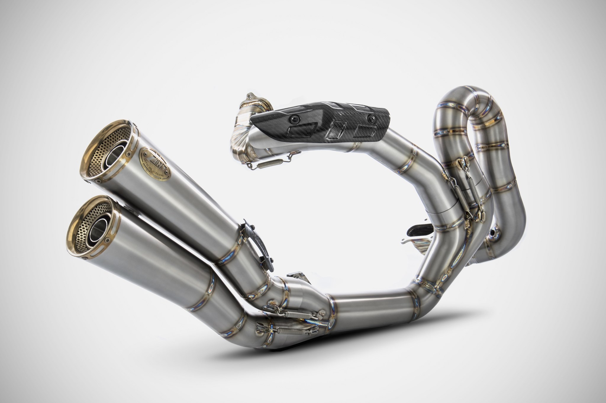 Kit Completo Zard 2>1>2 Acciaio Inox Satinato Racing per DUCATI MONSTER R 2016-2019