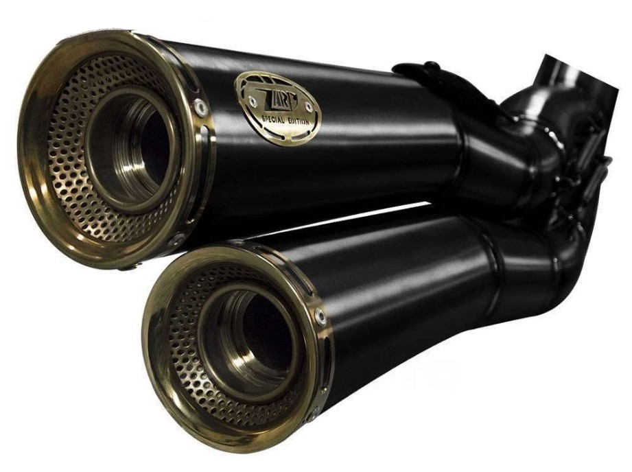 Kit Completo Zard 2>1>2 Acciaio Inox Nero Racing per DUCATI MONSTER R 2016-2019