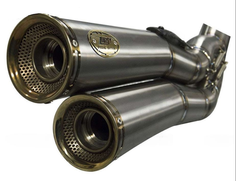 Kit Completo Zard 2>1>2 Titanio Satinato Racing per DUCATI MONSTER S 2014-2016