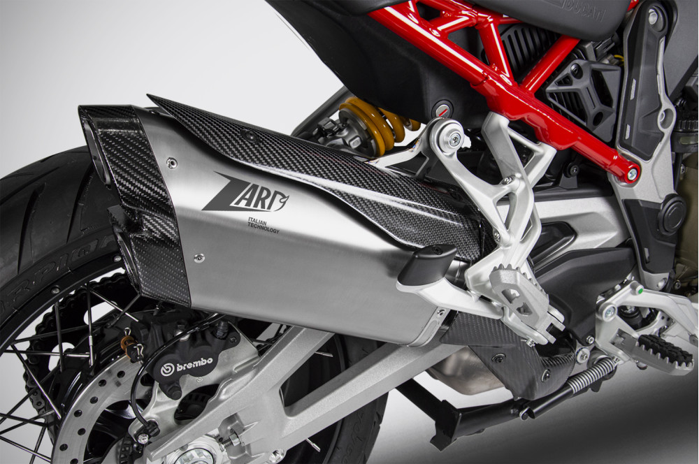 Slip-On Zard Titanio Omologato con Fondello in Carbonio per DUCATI MULTISTRADA V4 2021-2023