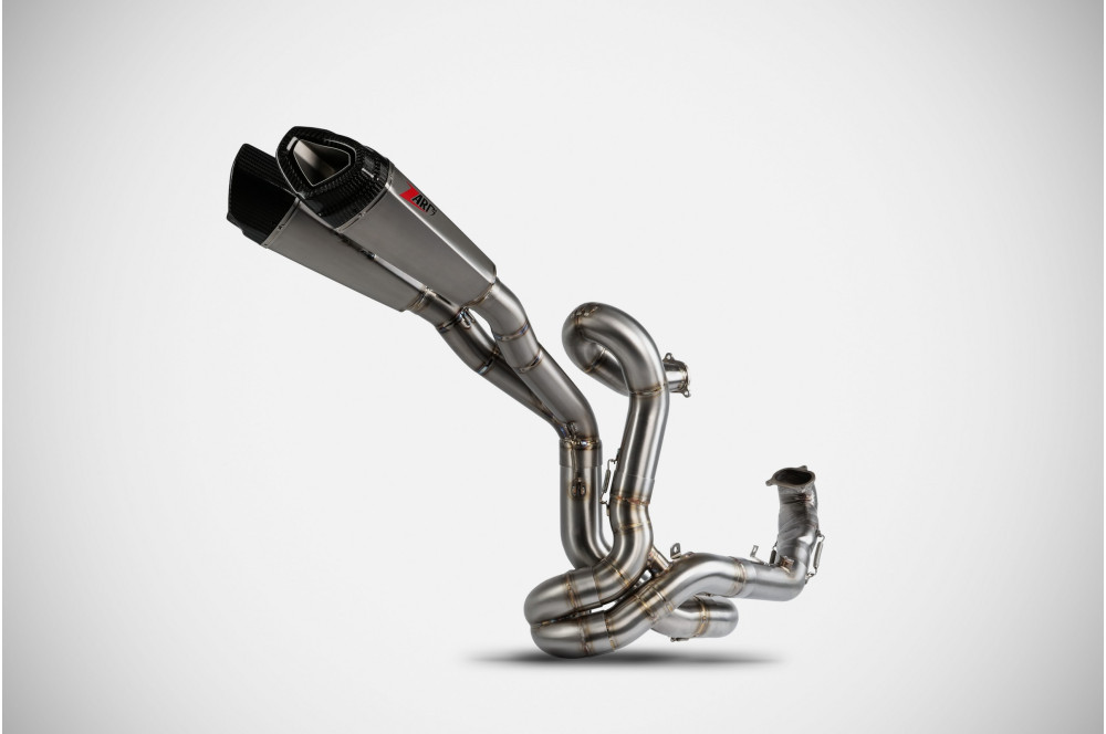 Kit Completo Zard 2>1>2 Titanio-Inox Fondello Carbonio per DUCATI PANIGALE V2 2020-2023