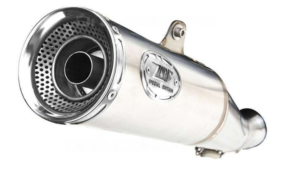 Slip-On Zard "ZUMA" Acciaio Inox Satinato Fondello Argento Omologato Euro5 per DUCATI SCRAMBLER 800 2021-2022