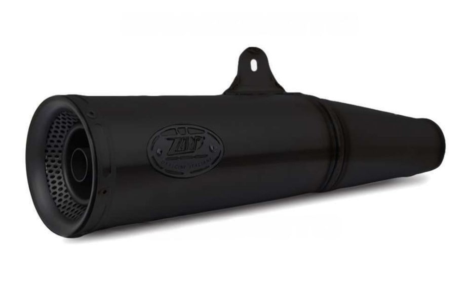 Slip-On Zard "ZUMA" Acciaio Inox Nero Fondello Nero Omologato Euro5 per DUCATI SCRAMBLER 800 2021-2022