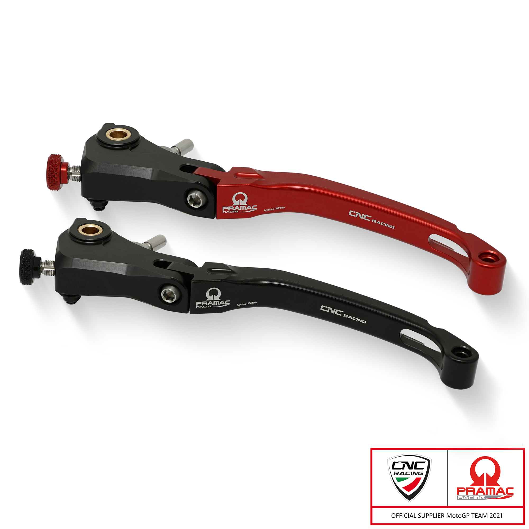 Leva frizione pieghevole CNC Racing modello Race Pramac Racing Limited Edition per APRILIA RSV 1000 2006-2008