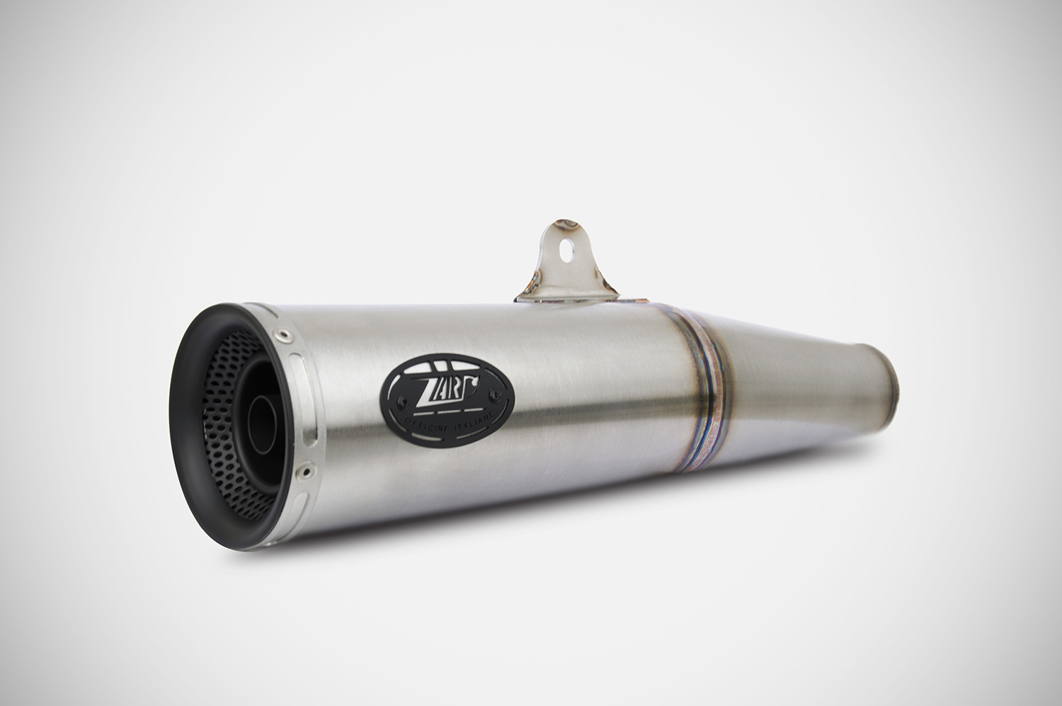 Slip-On Zard "ZUMA" Acciaio Inox Satinato Fondello Nero Omologato per DUCATI SCRAMBLER 800 2015-2016