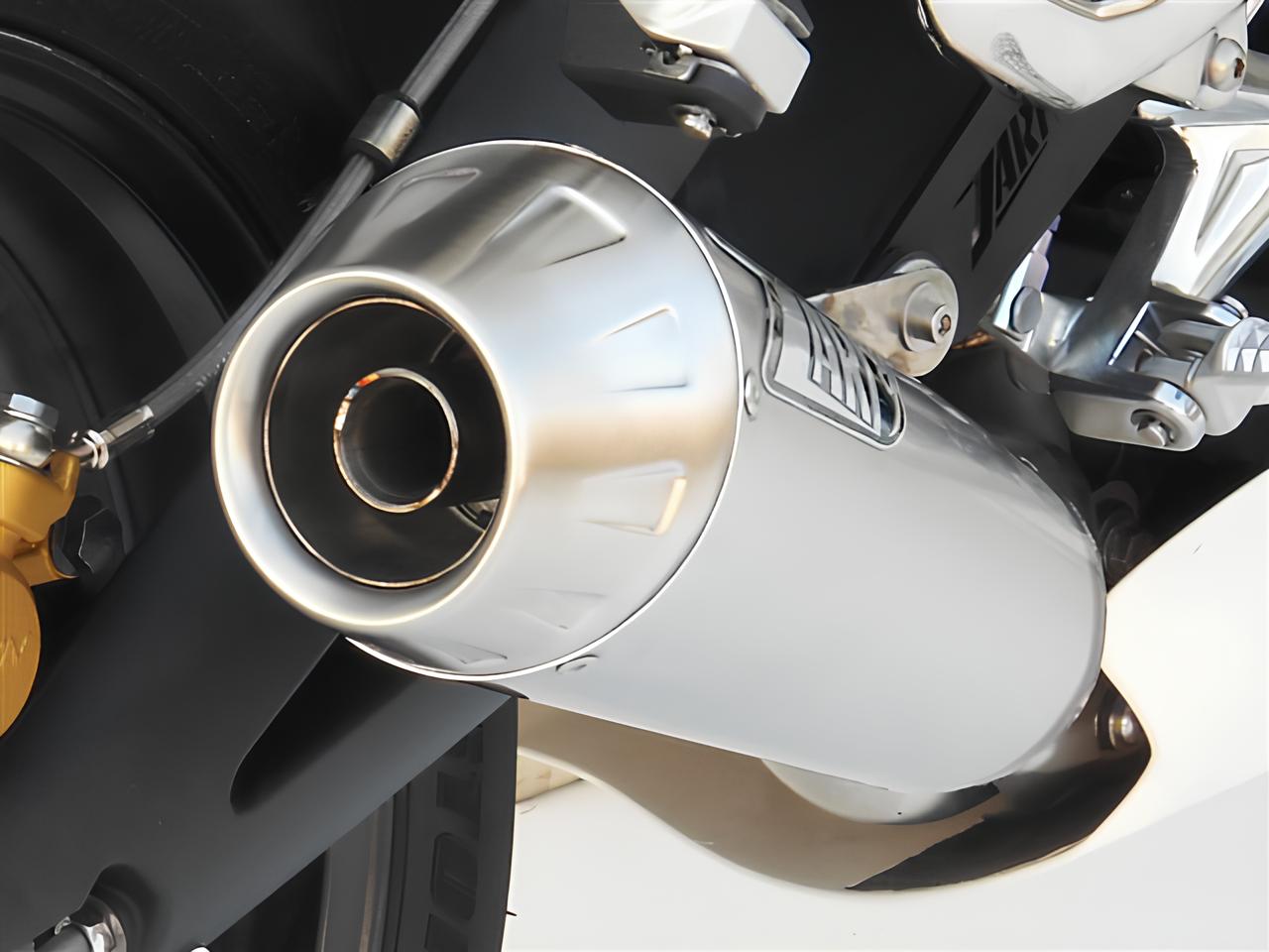 Slip-On Zard Acciaio Inox Racing Satinato Fondello Inox per TRIUMPH STREET TRIPLE 675 2007-2012
