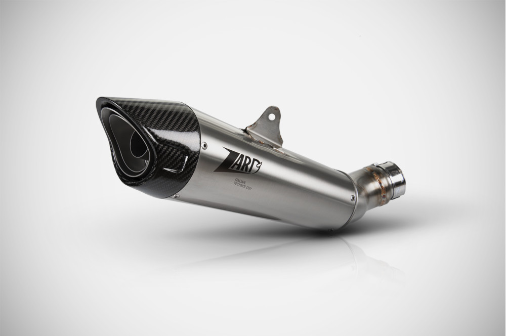 Slip-On Zard Racing Titanio con fondello in carbonio per TRIUMPH SPEED TRIPLE RR 1200 2021-2023
