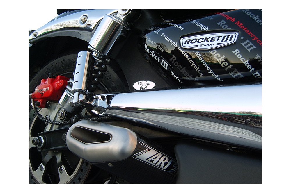 Slip-On Zard "PENTA" Alluminio Omologato per TRIUMPH ROCKET III 2006-2016