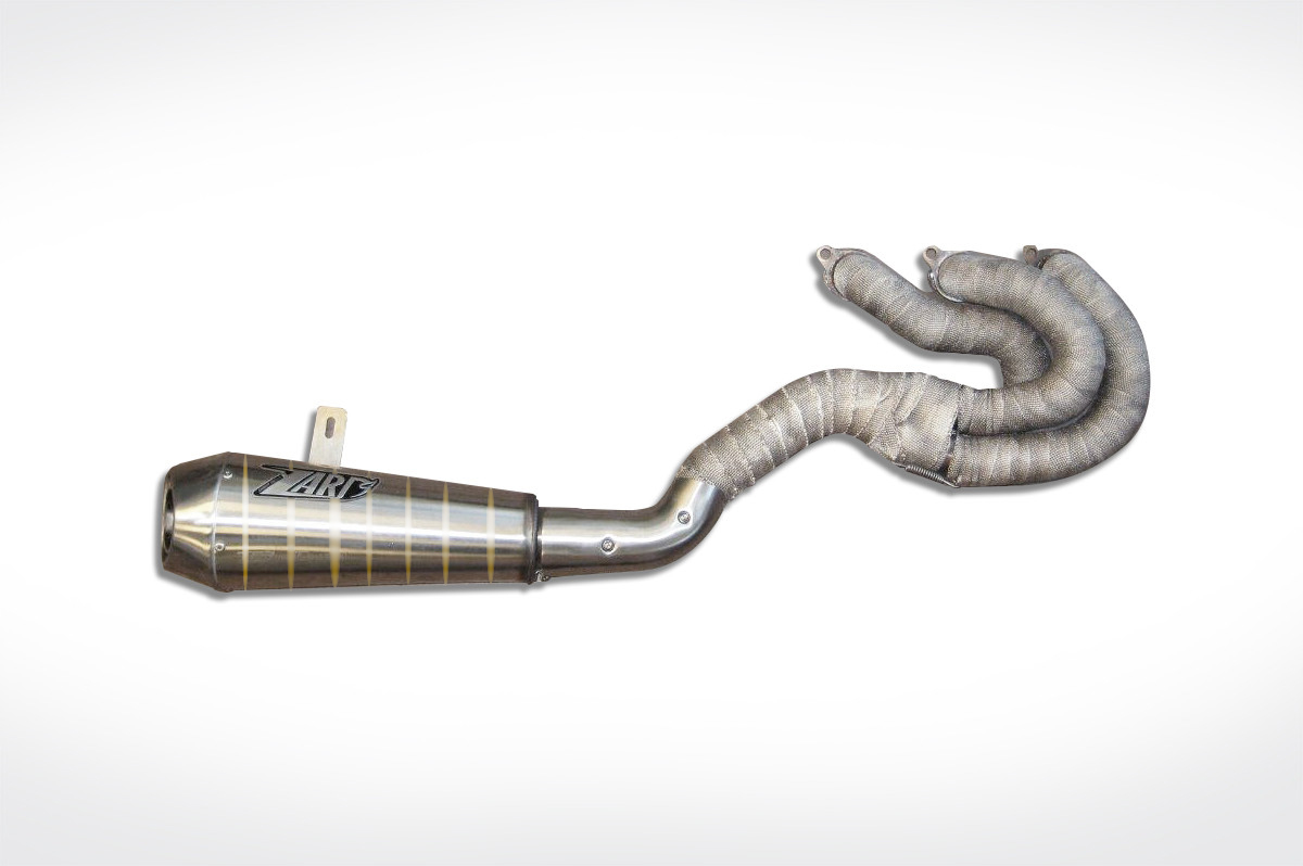 Kit Completo Zard 3>1 "SPORT" Acciaio Inox Satinato Saldature Snake Racing per TRIUMPH ROCKET III 2006-2016