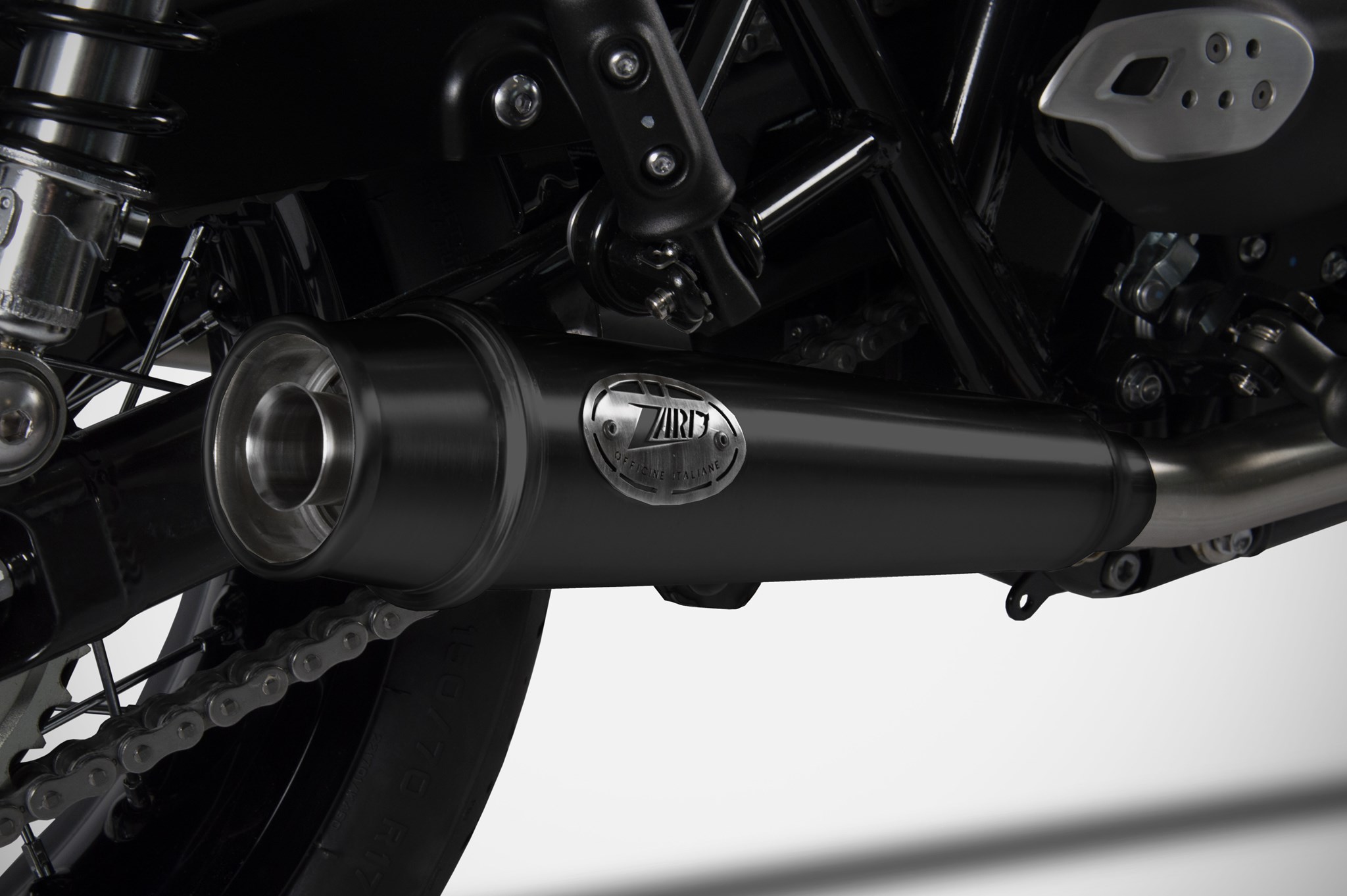 Slip-On Zard Acciaio Inox Racing Nero per TRIUMPH BONNEVILLE T120 2021-2023