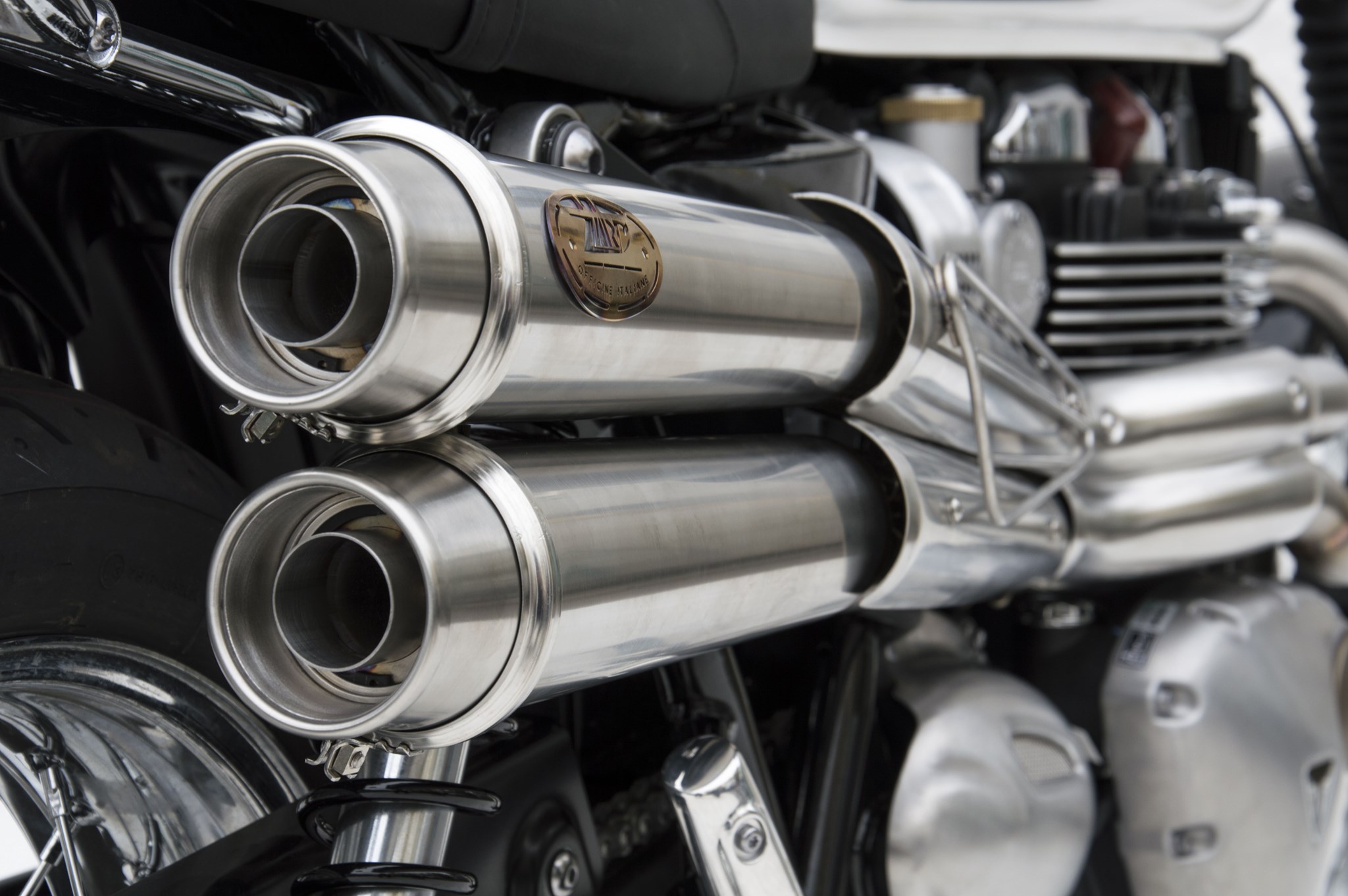 Kit Completo Zard Alto Acciaio Inox Satinato Racing per TRIUMPH BONNEVILLE T120 2016-2020