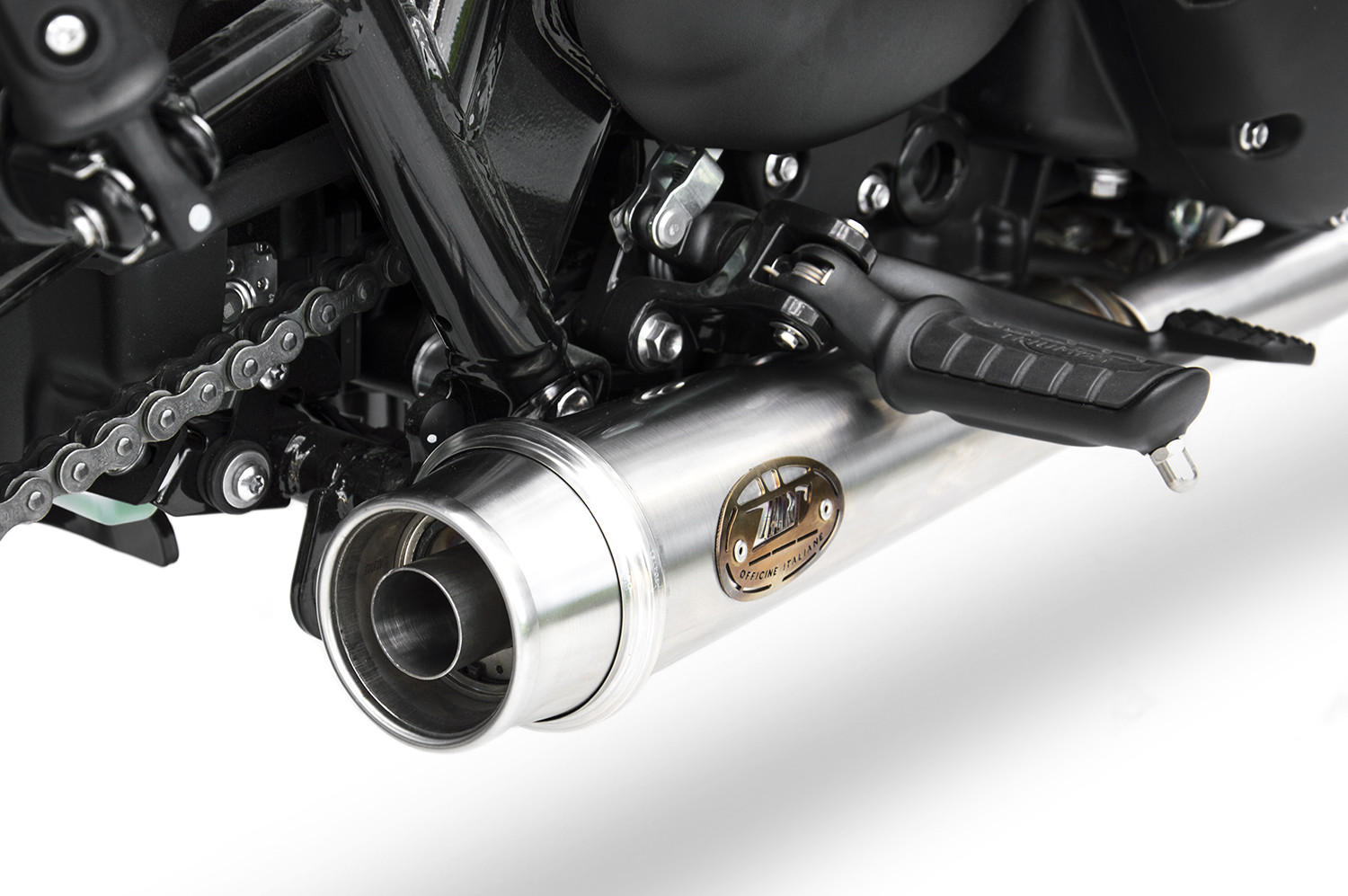 Kit Completo Zard 2>2 Acciaio Inox Racing Satinato per TRIUMPH BONNEVILLE T100 2017-2020