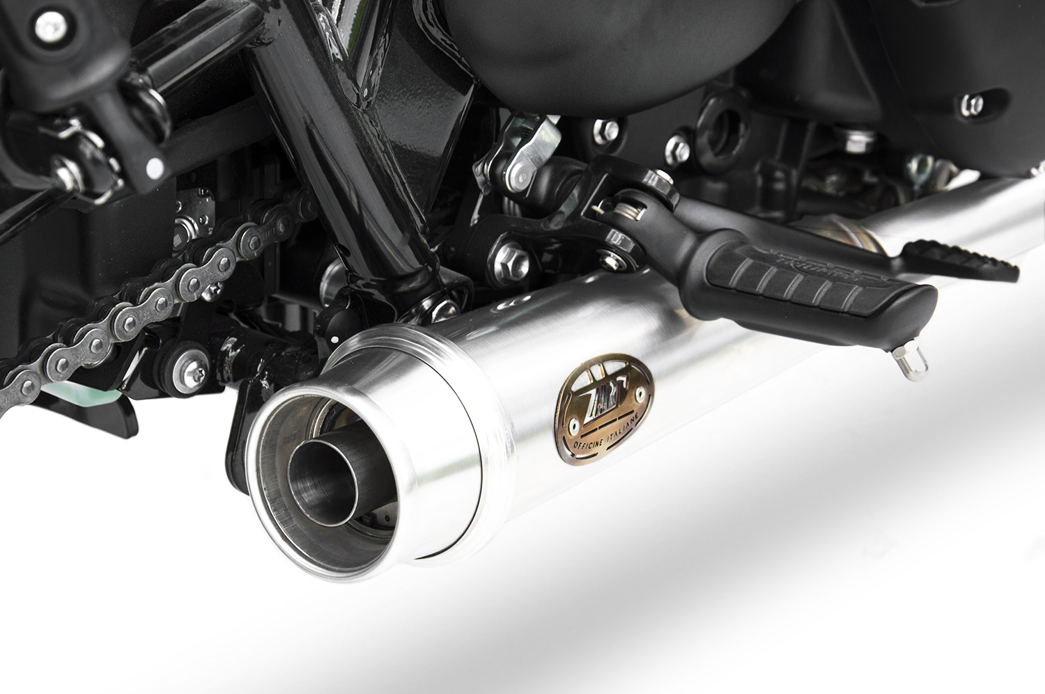 Kit Completo Zard 2>2 Acciaio Inox Racing Lucidato a specchio per TRIUMPH BONNEVILLE T120 2016-2020