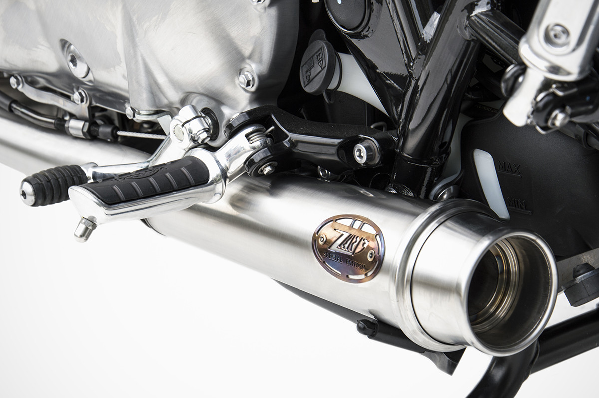 Slip-On Kit Zard 2>2 Acciaio Inox Omologato Satinato con Catalizzatore di serie per TRIUMPH BONNEVILLE T120 2016-2020