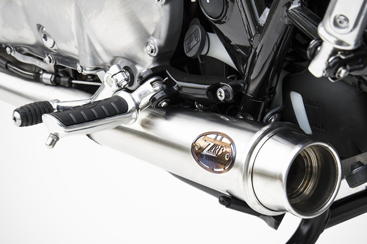 Slip-On Kit Zard 2>2 Acciaio Inox Omologato Lucidato con Catalizzatore di serie per TRIUMPH BONNEVILLE T120 2016-2020