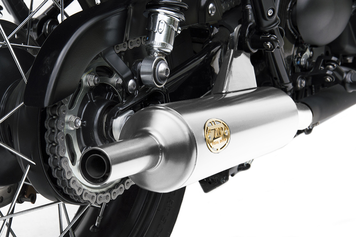 Slip-On Zard Acciaio Inox Lucidato Racing a "BOTTIGLIA" per TRIUMPH BONNEVILLE T120 2016-2020