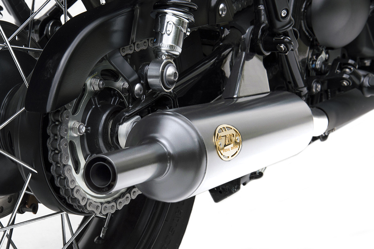 Slip-On Zard Acciaio Inox Satinato Omologato a "BOTTIGLIA" per TRIUMPH BONNEVILLE T120 2016-2020