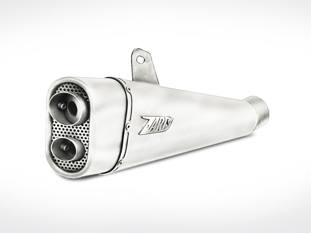 Kit Completo Zard "SHORT" 2>1 Acciaio Inox Omologato Satinato TRIUMPH THRUXTON 900 2001-2007