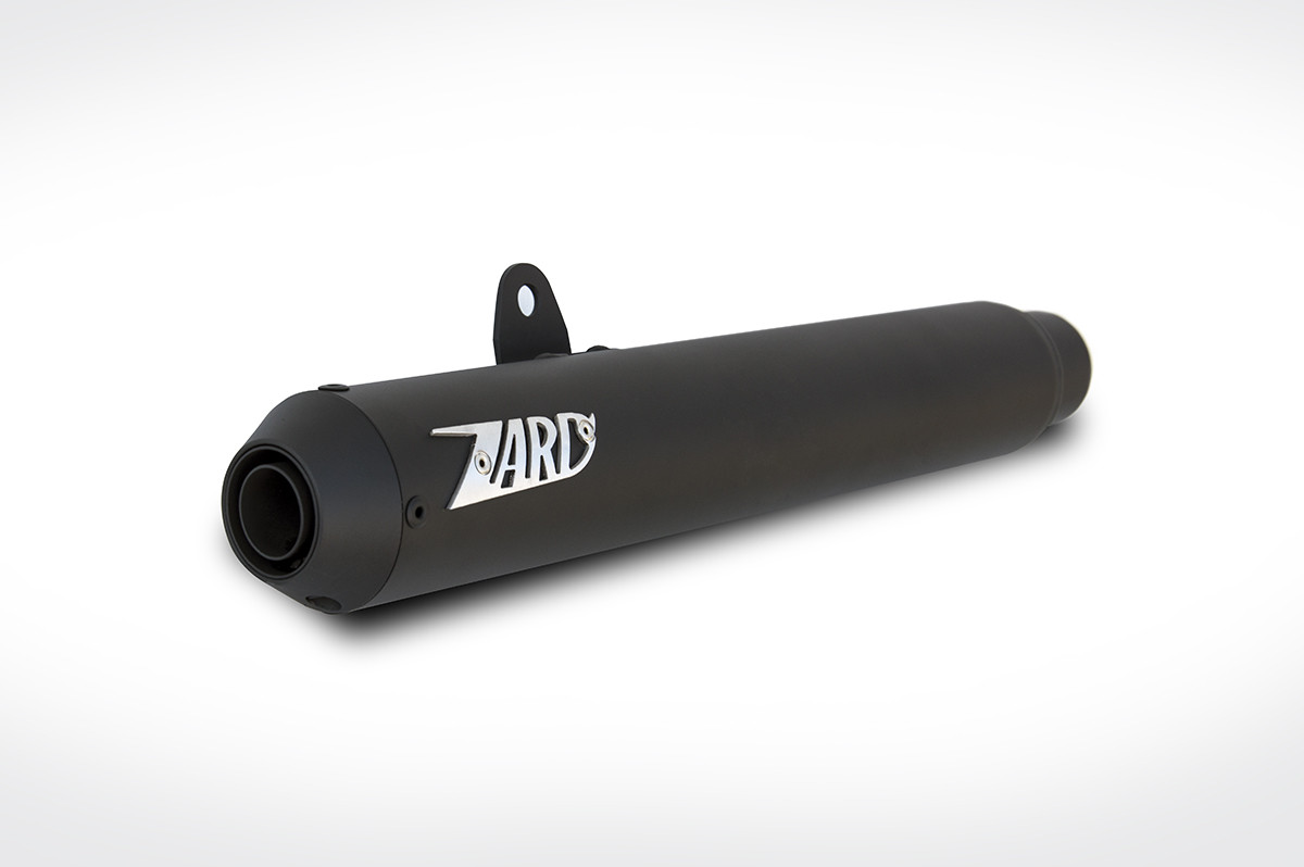 Kit Completo Zard 2>1 "CROSS" Acciaio Inox Racing Nero per TRIUMPH THRUXTON 900 2001-2016