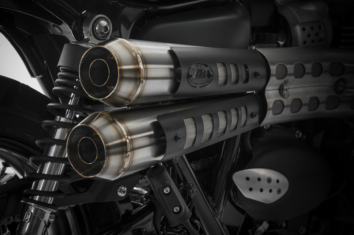 Slip-On Zard "CONICO" Acciaio Inox Paracalore Nero Racing per TRIUMPH STREET SCRAMBLER 900 2017-2020