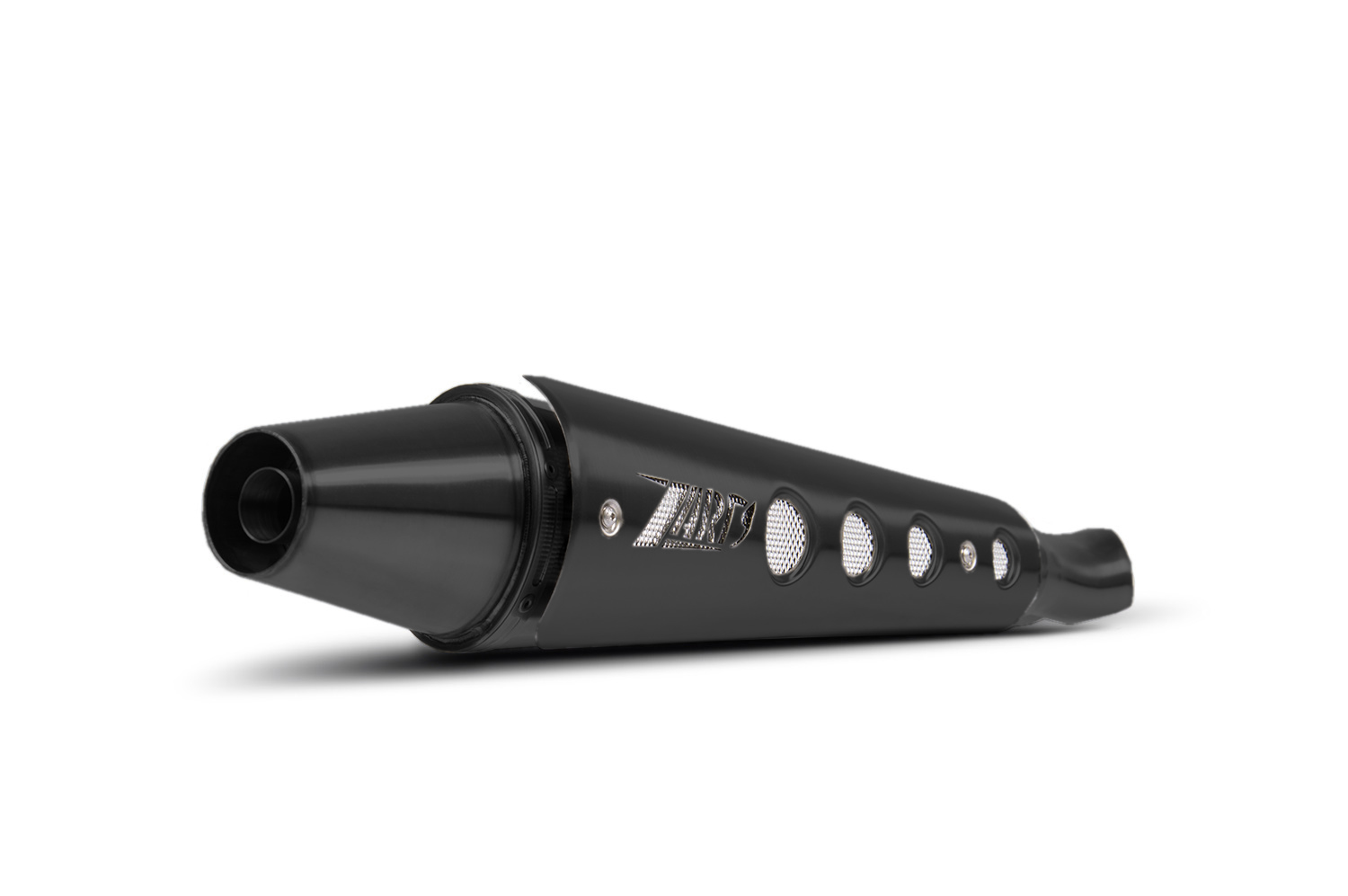 Kit Completo Zard 2>1 "CONICO" Alto Acciaio Inox Nero Racing per TRIUMPH SCRAMBLER 900 2001-2016