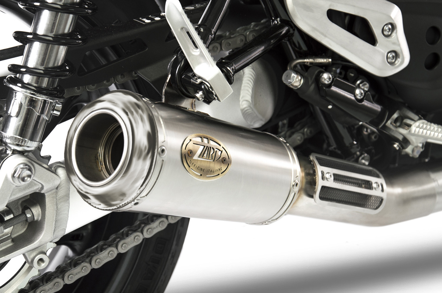 Kit Completo Zard 2>1 "SP" Acciaio Inox Racing Satinato Fondello Inox per TRIUMPH SPEED TWIN 1200 2021-2023