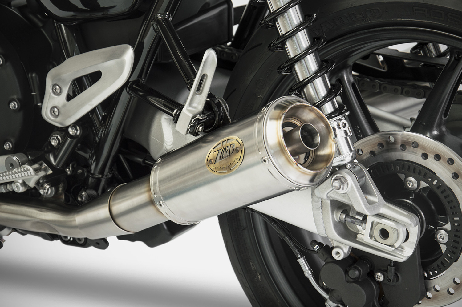 Slip-On Zard "SP" Acciaio Inox Racing Satinato Fondello Inox per TRIUMPH SPEED TWIN 1200 2019-2020