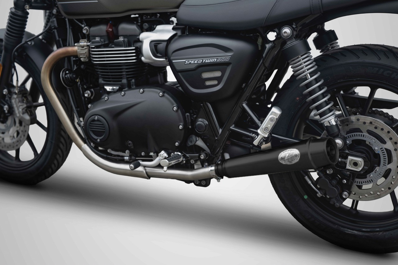 Slip-On Zard Acciaio Inox Omologato Nero per TRIUMPH SPEED TWIN 900 2021-2023