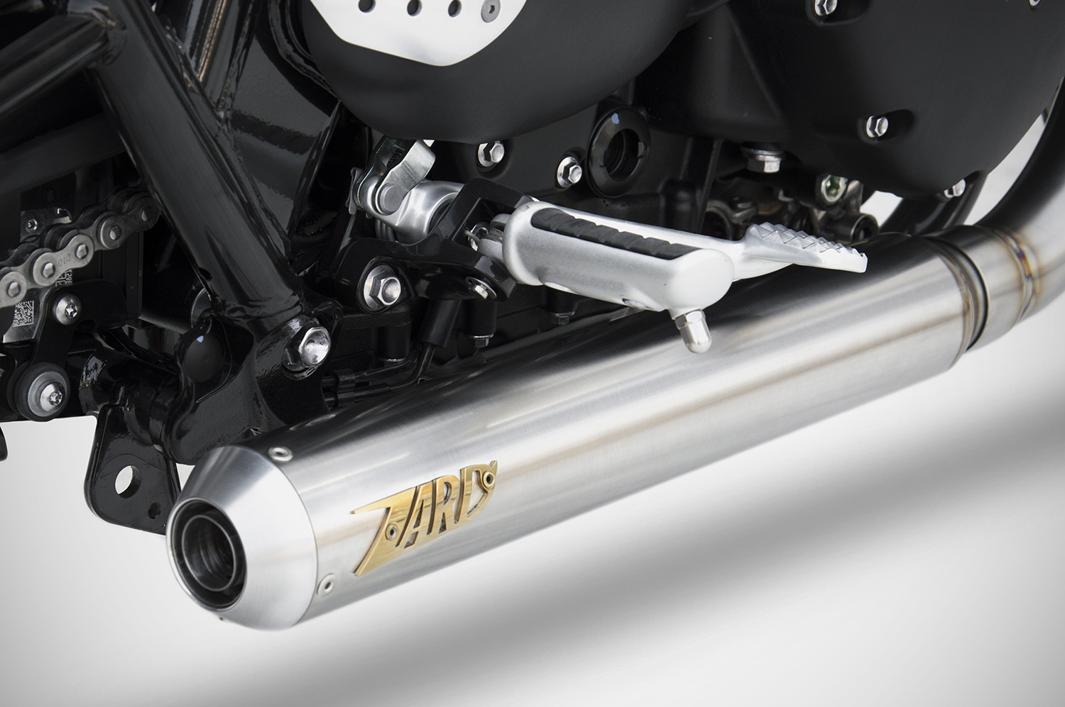 Kit Completo Zard 2>1 "CROSS" Acciaio Inox Racing Satinato per TRIUMPH STREET TWIN 900 2016-2020