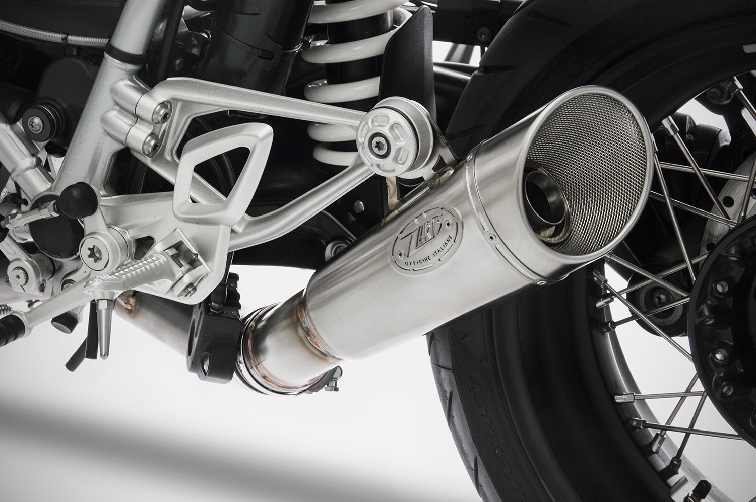 Slip-On Zard "GP" Acciaio Inox Racing Satinato per BMW R NINE T 2021-2023
