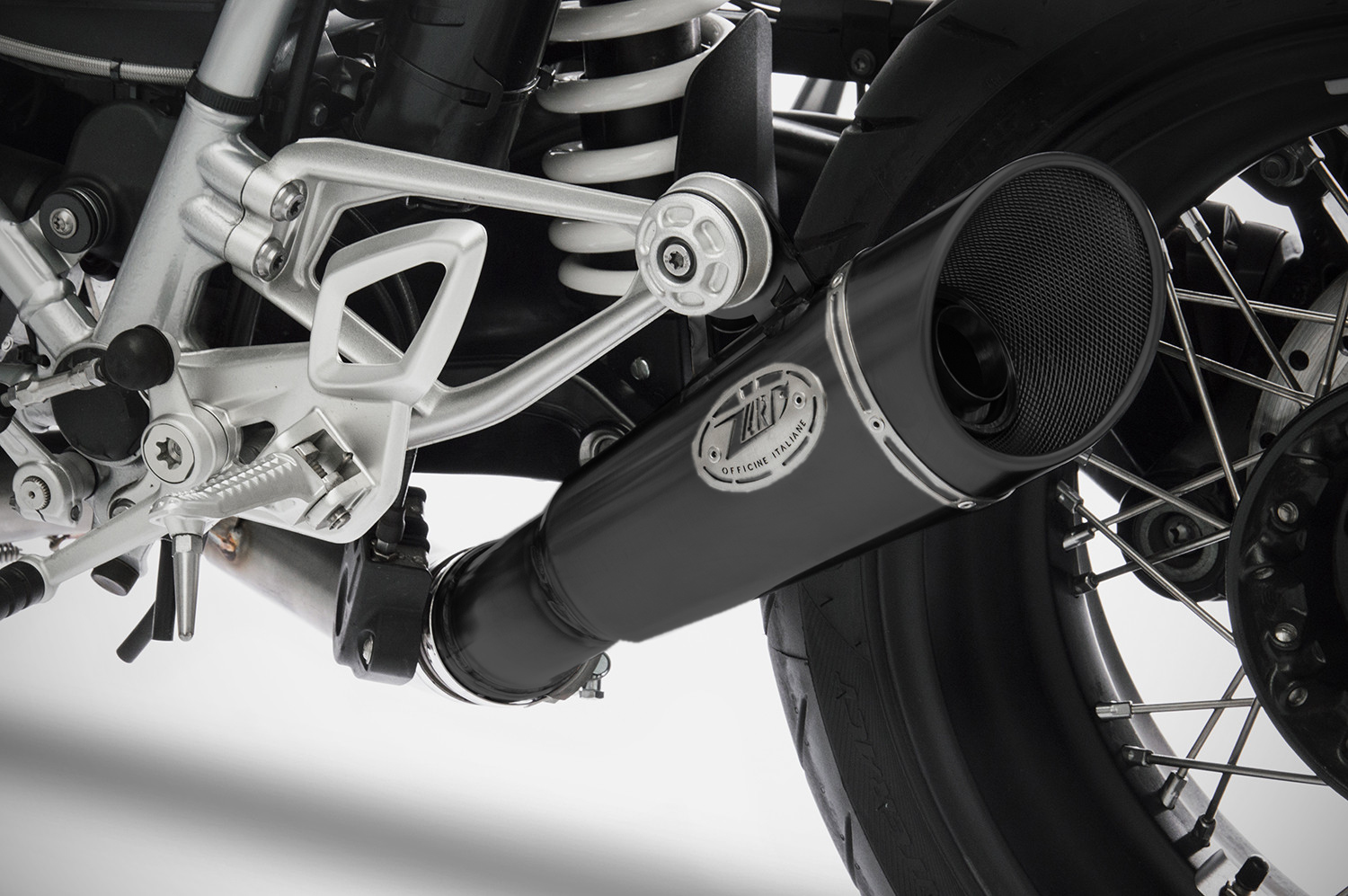 Slip-On Zard "GP" Acciaio Inox Racing Nero per BMW R NINE T 2021-2023