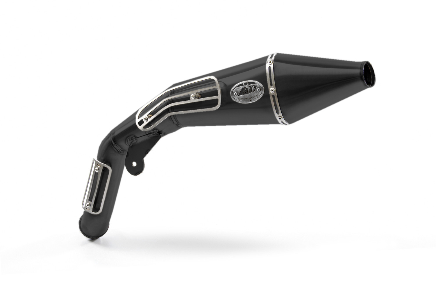 Slip-On Zard "R80" Acciaio Inox Racing Nero per BMW R NINE T 2021-2023