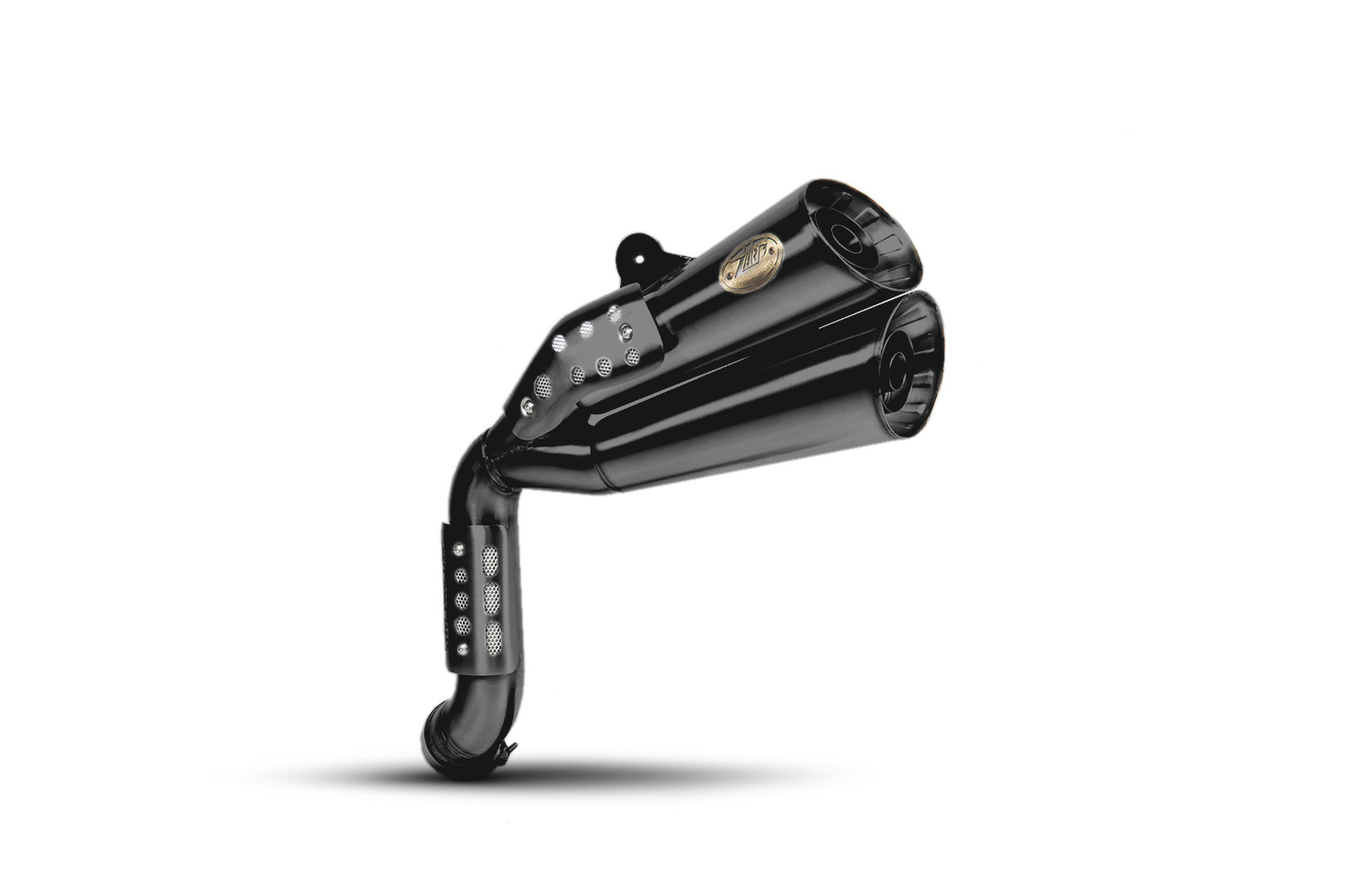 Slip-On Zard " HARDY" Acciaio Inox Omologato Nero per BMW R NINE T SCRAMBLER 2021-2023