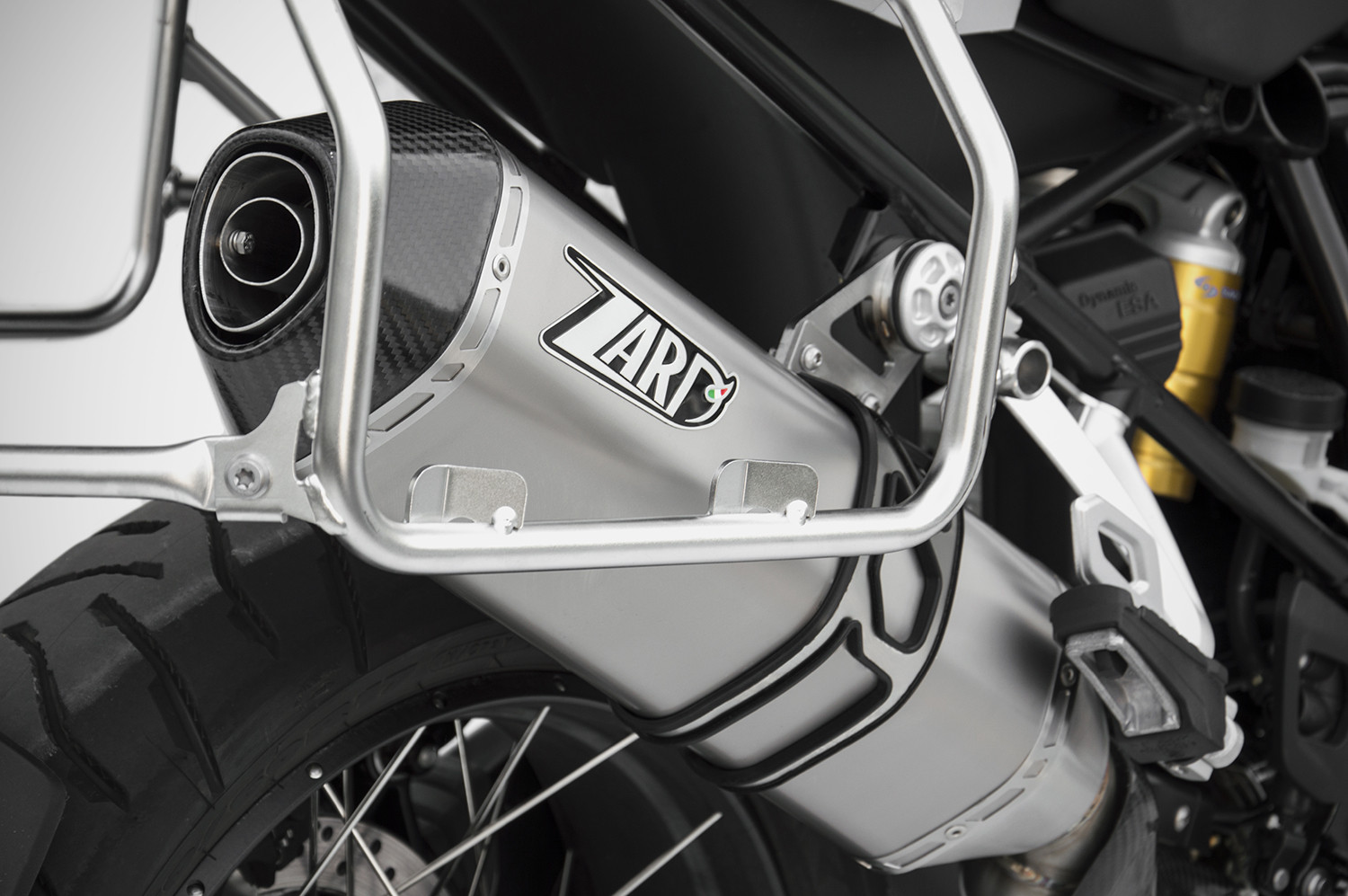 Slip-On Zard "PENTA R" Acciaio Inox Omologato con fondello in carbonio per BMW R 1200 GS 2017-2018