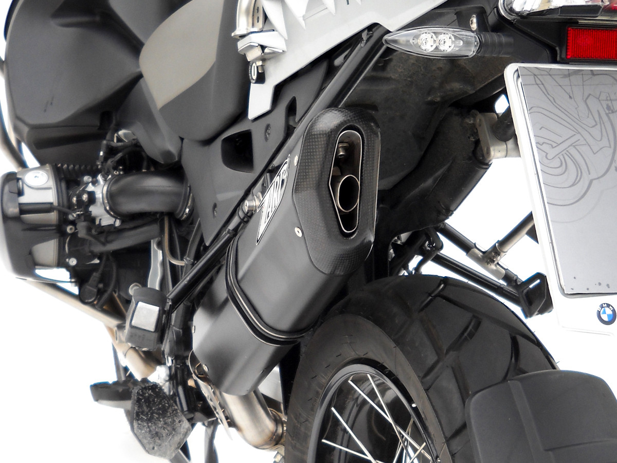Slip-On Zard "PENTA" Alluminio Nero Racing con fondello Carbonio per BMW R 1200 GS 2004-2009