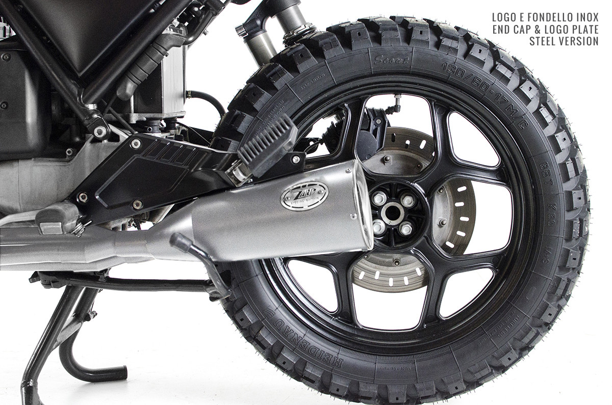 Kit Completo Zard 4>2>1 Acciaio Inox Racing Satinato con fondello inox per BMW K100 1983-1989