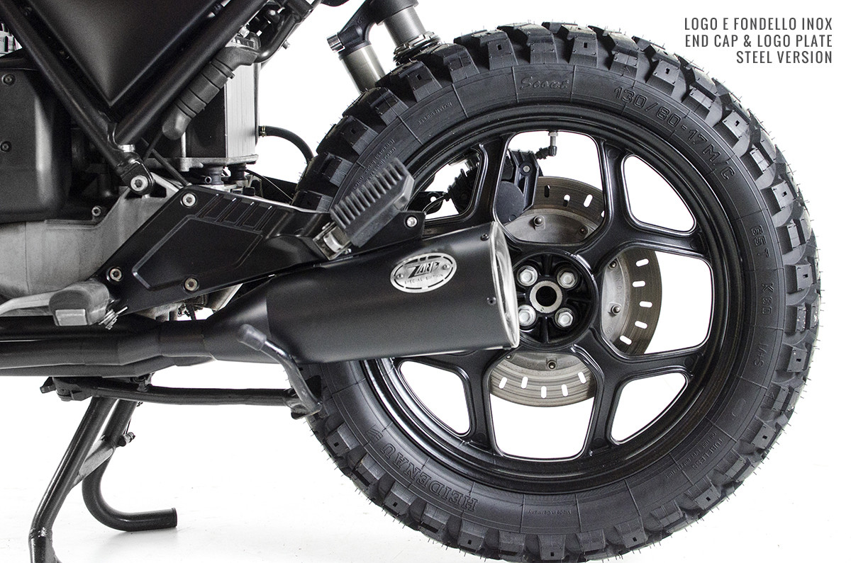 Kit Completo Zard 4>2>1 Acciaio Inox Racing Nero con fondello inox per BMW K100 1983-1989