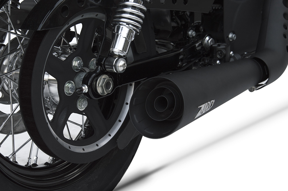 Kit Completo Zard 2>1 "SPORT" Acciaio Inox Nero Racing per HARLEY DAVIDSON SPORTSTER 883 2014-2016