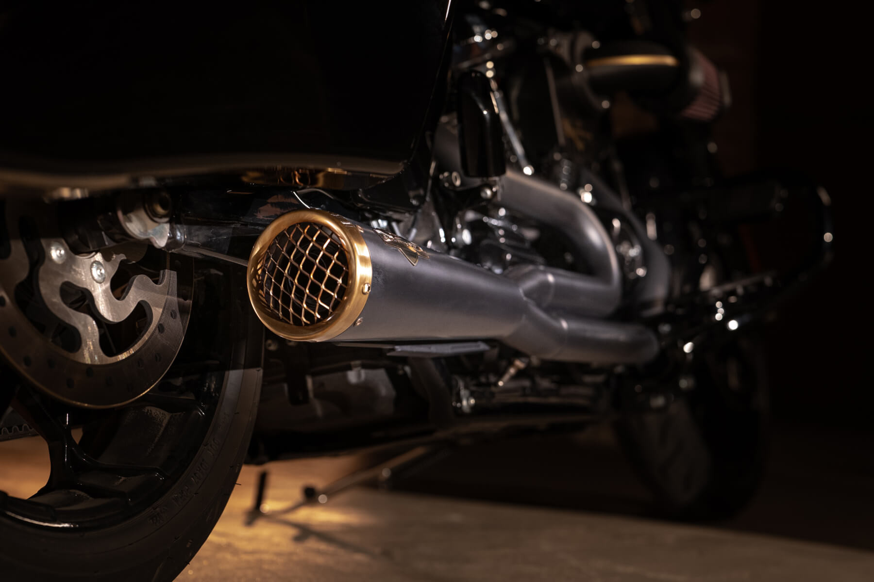 Kit Completo Zard 2>1 "120TH" Acciaio Inox Nero Omologato con Fondello Bronzato per HARLEY DAVIDSON TOURING M8 2016-2024