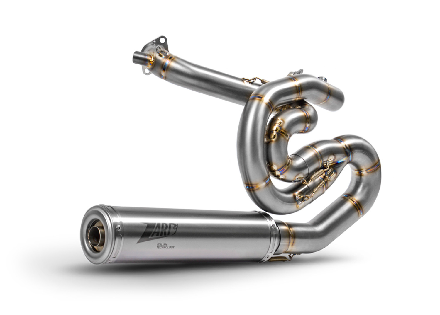 Kit Completo Zard 2>1 Acciaio Inox Fodero Titanio Racing satinato per HARLEY DAVIDSON XR 1200 2009-2012