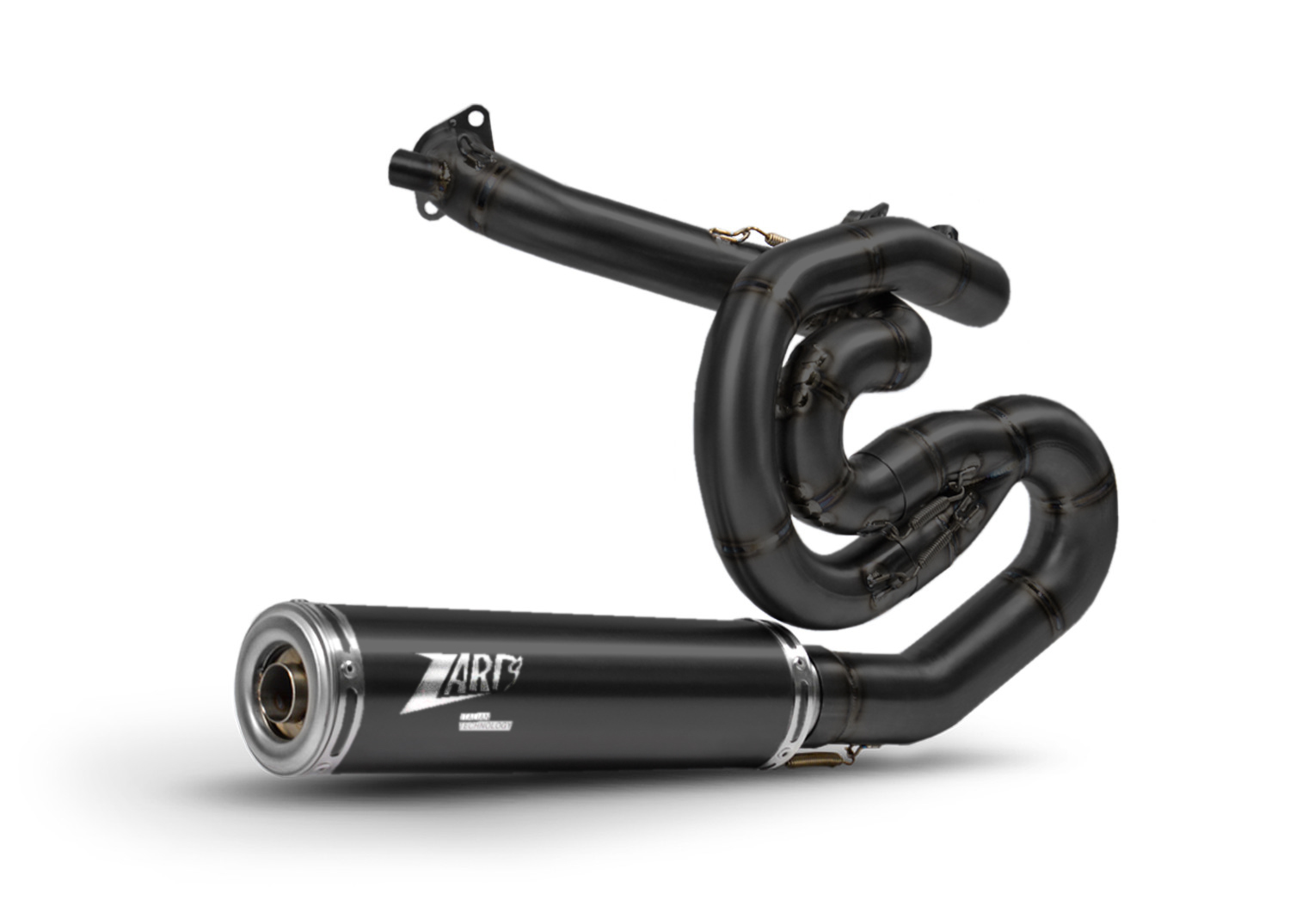 Kit Completo Zard 2>1 Acciaio Inox Fodero Titanio Racing Nero per HARLEY DAVIDSON XR 1200 2009-2012
