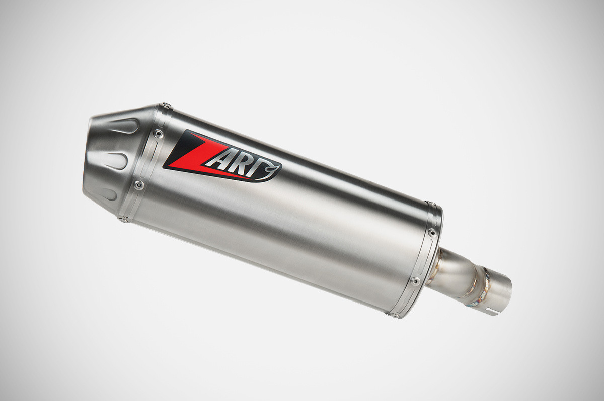 Slip-On Zard Acciaio Inox Satinato Omologato per TRIUMPH SCRAMBLER 400 X 2024