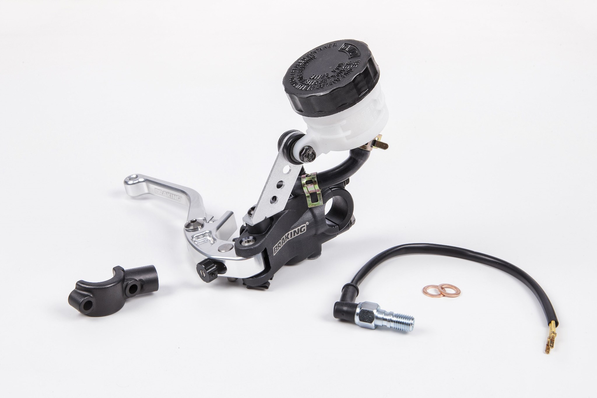 Pompa freno radiale Braking RS-B1 Ø16 mm con leva argento